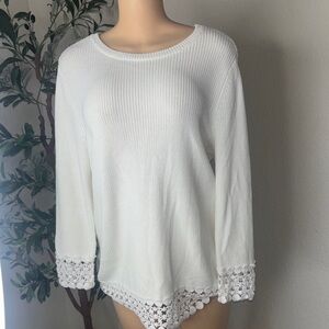 White High Low Women's Skirt